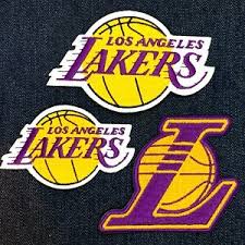 The lakers logo consists of a basketball that depicts the nature and identity of the team, and the stretched lines from the text signifies the fast speed of the team. Los Angeles Lakers Logo Jersey L Patch Set Of 3 Iron On Free Shipping Ebay