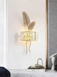 Hdc American Gold Crystal Wall Lamps