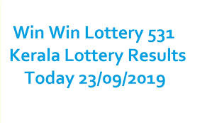 Win Win Lottery 531 Kerala Lottery Results Today 23 09