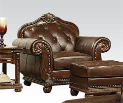 Anondale Acme Top Grain Leather Sofa Set