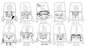 Print all three (3) pages here. Print Out Colour In Sheet A To Z Alphablocks Cbeebies Bbc
