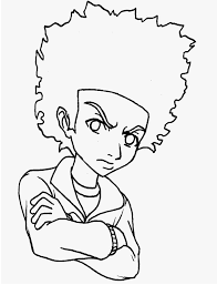 Created by youtubegangstera community for 8 years. Huey Freeman From Boondocks 2 Coloring Page Free Printable Coloring Pages For Kids