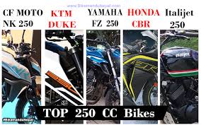 We know that bikes' engine capacity is one of the important criteria while buying a new bike. Top 250cc Bikes In Nepal Along With Their Prices Bikemandu Nepal