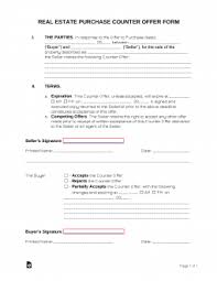 real estate purchase counter offer form