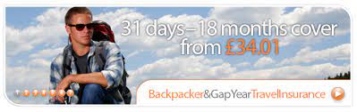 gap year travel insurance backng