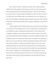 overcoming challenges essay timothy