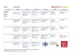 activity calendar wellness