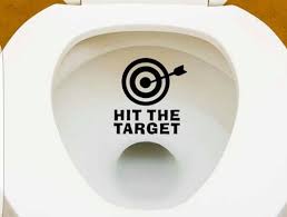 Toilet Target Decal Toilet Bulls Eye