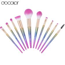 new arrival docolor 10pcs makeup brushes fantasy set foundation powder eyeshadow kits grant color makeup brush set