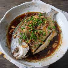 steamed pompano with ginger sauce