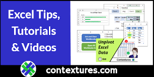 contextures excel tips excel tutorials
