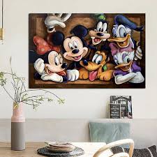 Hd Print Disney Art Painting Mickey