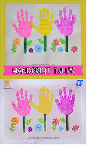 Flower Garden Craft For Kids Handprint