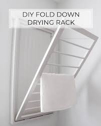 Diy Fold Down Drying Rack Laundry