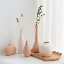 Nordic Ins Minimalism Home Decor Small Vase Ceramic Vases For Decoration  Coffee Table Dried Flower Vase Dining Table Decorative - Vases - AliExpress