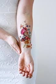 Floral Temporary Tattoos Temporary Tattoos By Tattoorary