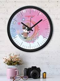 Pink Plastic Wall Clocks 7526736 Htm