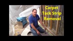 remove carpet tack strip from concrete