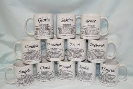 first name meaning coffee mugs