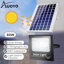 Auoyo Solar Powered Flood Light Led