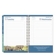 Classic Leadership One Page Per Day 6 Month Wire Bound Planner Jan 2019 Jun 2019