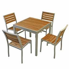 Mild Steel Strip Wood Outdoor Furniture