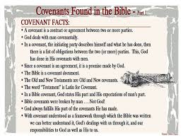Covenants Found In The Bible 1 Barnes Bible Charts A