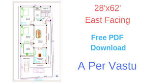 28 x62 east facing house plan with