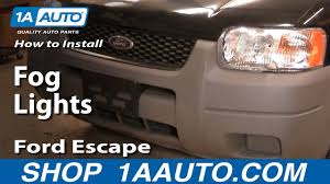 How To Replace Fog Light 01 04 Ford Escape