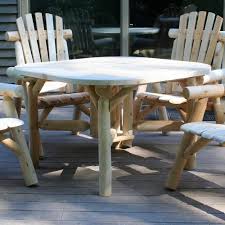 Rustic Outdoor Table Sets For Porch