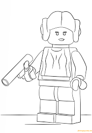 Princess leia has super power believing that he will be the strongest character in the future. Lego Princess Leia Coloring Pages Cartoons Coloring Pages Coloring Pages For Kids And Adults