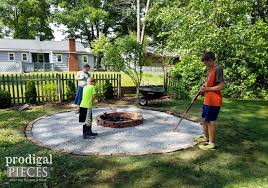Gardenista.com defines pea gravel as: Diy Fire Pit Backyard Budget Decor Prodigal Pieces