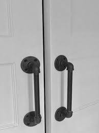Black Iron Pipe Door Handle Sliding