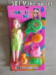 multicolor pvc 501 make up doll set