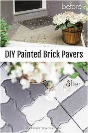 Diy Painted Brick Pavers So Much