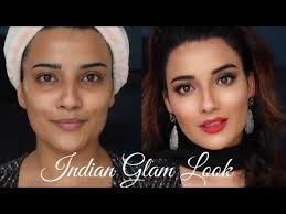retro indian glam makeup look
