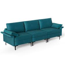 Large 3 Seat Sofa Sectional With Metal