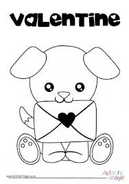 Coloring pages of dog weimaraner for kids to print out. Valentine S Day Puppy Colouring Page Puppy Coloring Pages Teddy Bear Coloring Pages Puppy Valentines