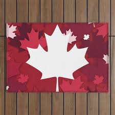 maple leaf canadian red design outdoor