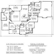 One Story Four Bedroom House Plans