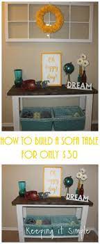How To Build A Sofa Table For Only 30