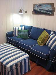 navy blue sofa