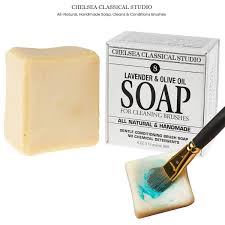 lavender and olive oil brush soap