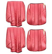 Seat Cover Kit Vinyl Red Classic