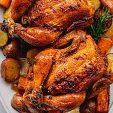 roasted cornish hen with mixed