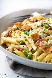 One Pan Chicken Carbonara With Penne Pasta Jessica Gavin gambar png