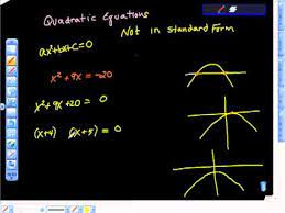 Quadratic Equations Factoring Not In