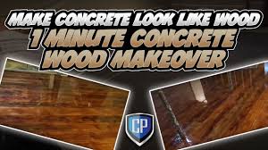 concrete wood makeover