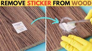 remove stickers from wooden furniture