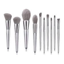 10 silver makeup brushes makeup tools